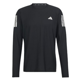 Foto 1 | Playera Own The Run Manga Larga Adidas Negro Hombre