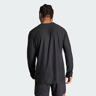 Foto 4 | Playera Own The Run Manga Larga Adidas Negro Hombre