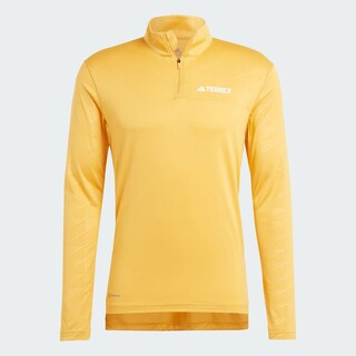 Foto 2 | Playera Manga Larga Medio Cierre Frontal Terrex Multi Adidas Amarillo Hombre