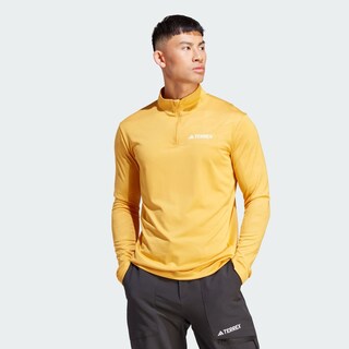 Foto 3 | Playera Manga Larga Medio Cierre Frontal Terrex Multi Adidas Amarillo Hombre