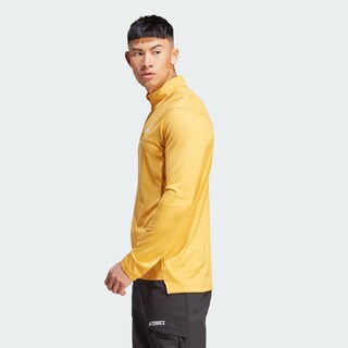Foto 4 | Playera Manga Larga Medio Cierre Frontal Terrex Multi Adidas Amarillo Hombre