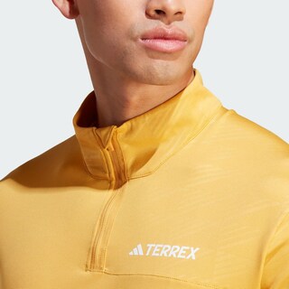 Foto 7 | Playera Manga Larga Medio Cierre Frontal Terrex Multi Adidas Amarillo Hombre