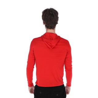 Foto 2 | Playera Deportiva Manga Larga Con Capucha Color Rojo Para Hombre