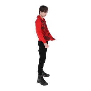 Foto 5 | Playera Deportiva Manga Larga Con Capucha Color Rojo Para Hombre