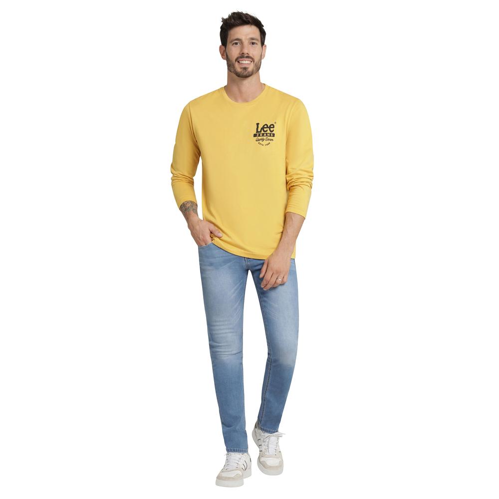 Foto 5 pulgar | Playera Hombre Lee Regular Fit 241 Amarillo