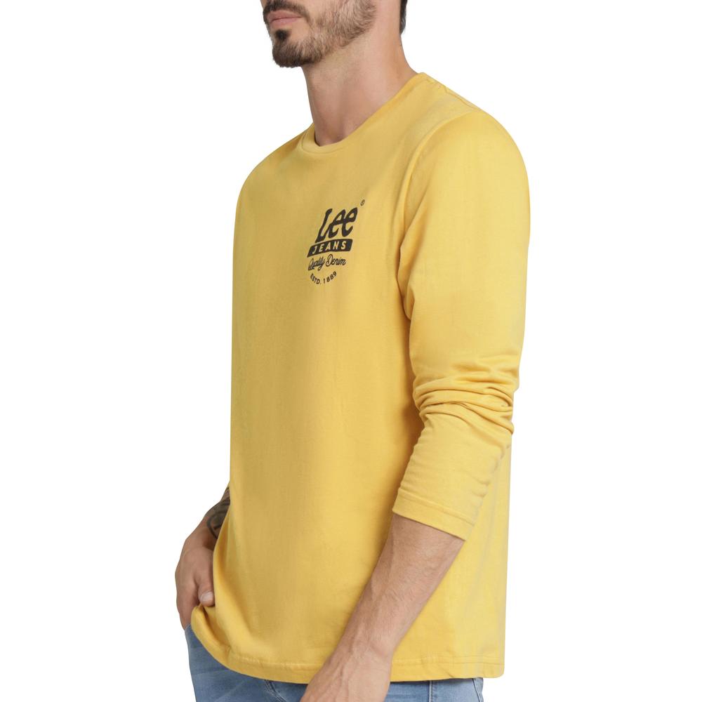 Foto 6 pulgar | Playera Hombre Lee Regular Fit 241 Amarillo