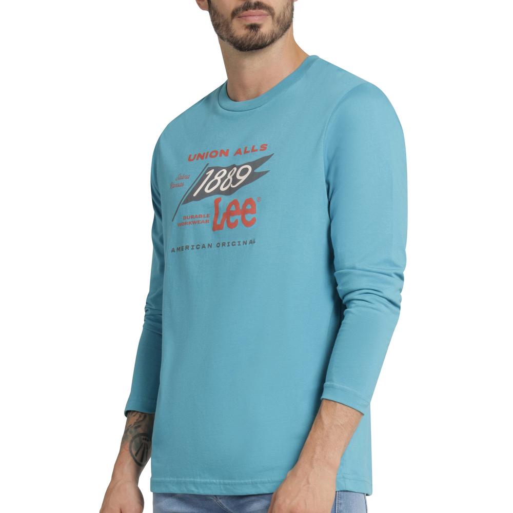 Foto 6 pulgar | Playera Hombre Lee Regular Fit 201 Azul