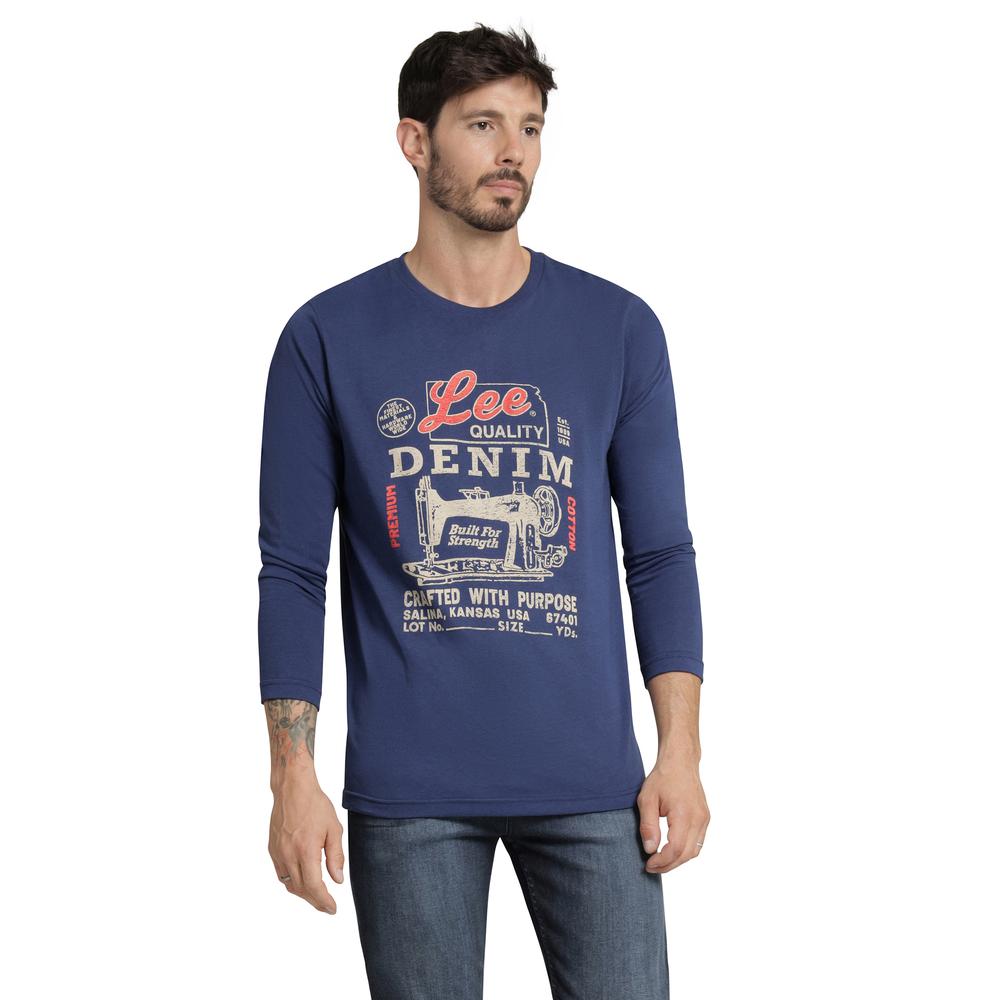 Playera Hombre Lee Regular Fit 202 Azul Marino