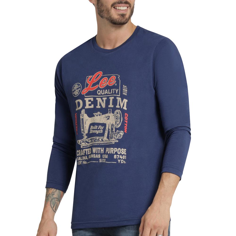 Foto 6 pulgar | Playera Hombre Lee Regular Fit 202 Azul Marino