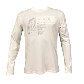 Foto 1 | Playera Manga Larga Losan ''Brave Danger'' Blanco para Caballero