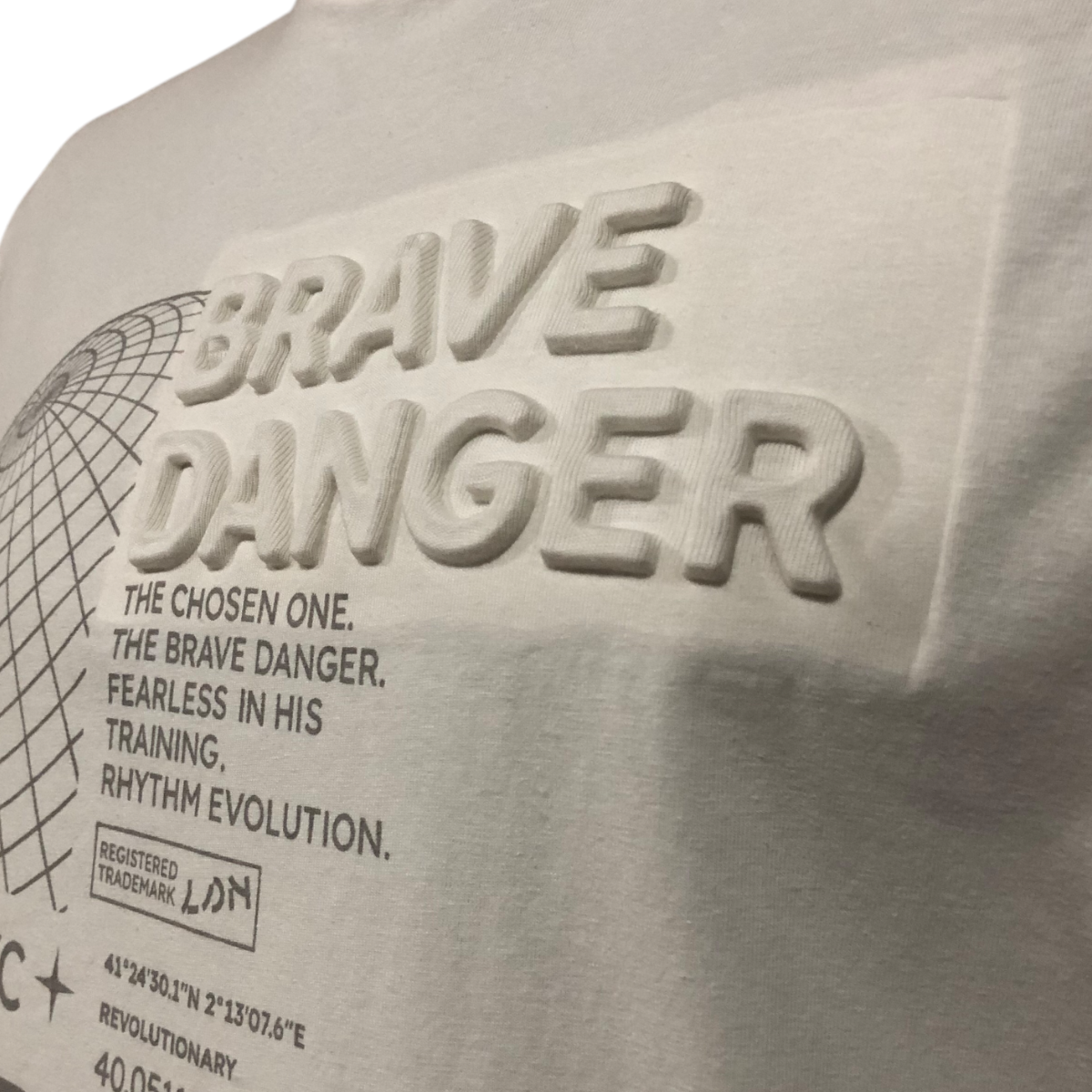 Foto 4 | Playera Manga Larga Losan ''Brave Danger'' Blanco para Caballero