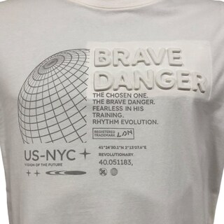 Foto 5 | Playera Manga Larga Losan ''Brave Danger'' Blanco para Caballero