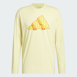 Foto 3 | Playera Manga Larga México Obleas Adidas Amarillo Hombre