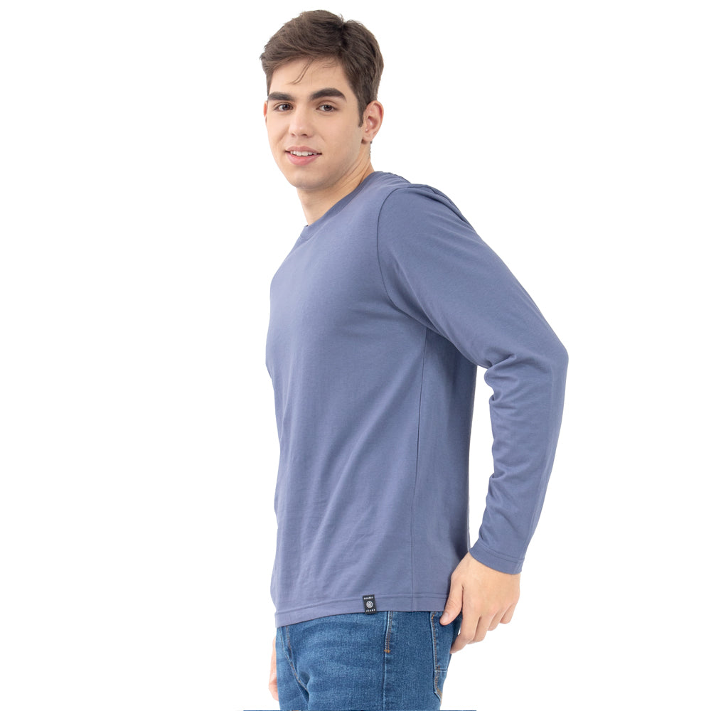 Foto 3 pulgar | Playera Básica Manga Larga Quarry Azul Marino para Hombre