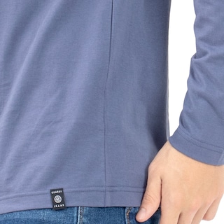 Foto 4 | Playera Básica Manga Larga Quarry Azul Marino para Hombre