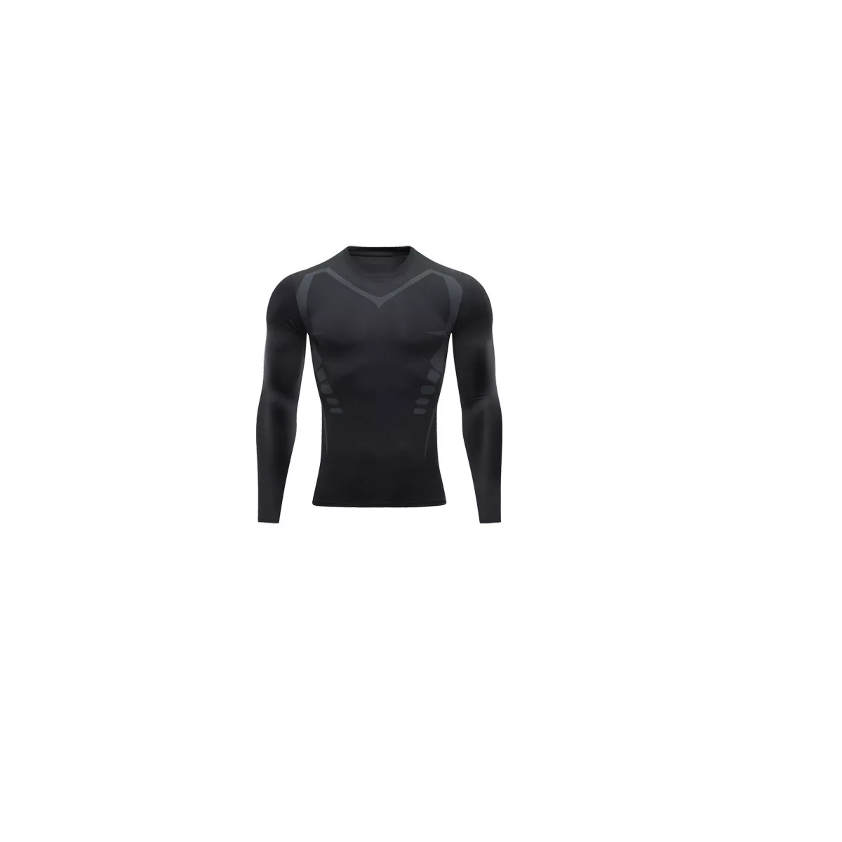Playera Deportiva Casual Manga Larga Eo Safe Imports Esi-17761 Negro