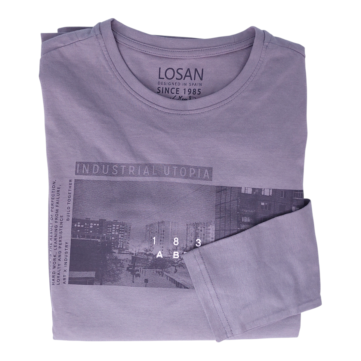 Foto 2 pulgar | Playera Manga Larga con Estampado Fotográfico Losan