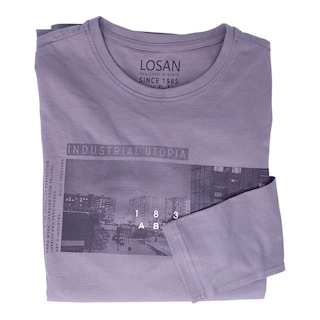 Foto 1 | Playera Manga Larga con Estampado Fotográfico Losan