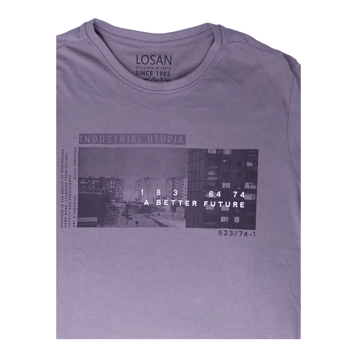 Foto 2 | Playera Manga Larga con Estampado Fotográfico Losan