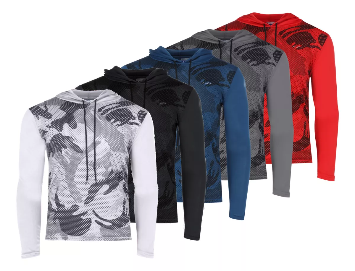 Paquete De 5 Playeras Deportivas Manga Larga Para Hombre Chb Chili Beans Clothing Co.