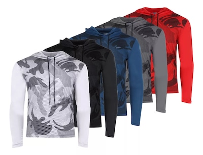 Foto 1 | Paquete De 5 Playeras Deportivas Manga Larga Para Hombre Chb Chili Beans Clothing Co.