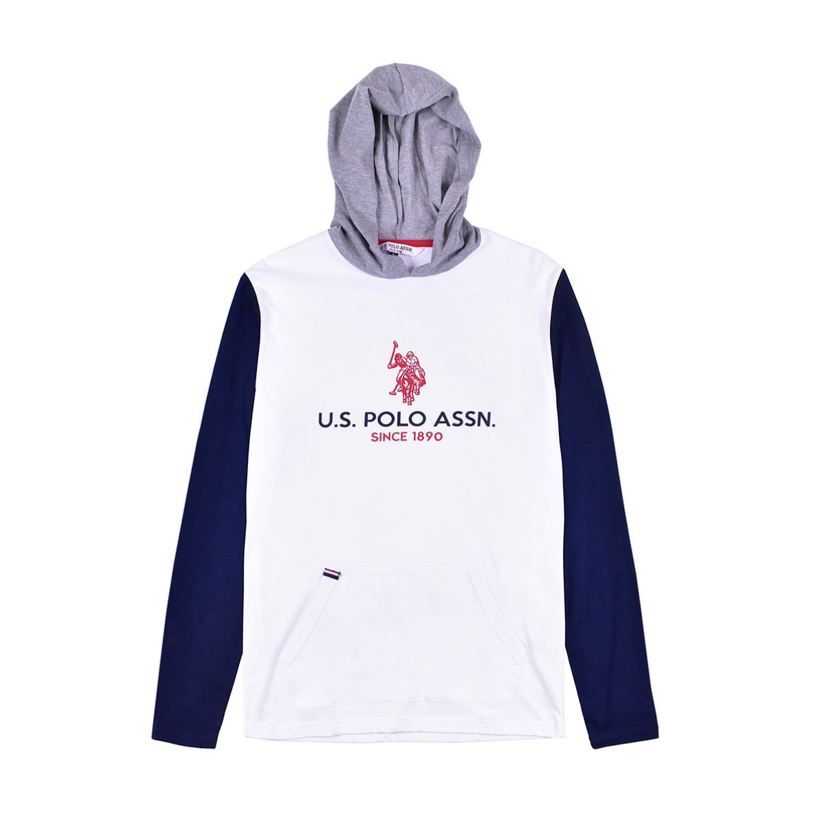 Playera Manga Larga Tricolor U.s. Polo Assn. Md. 50-8769