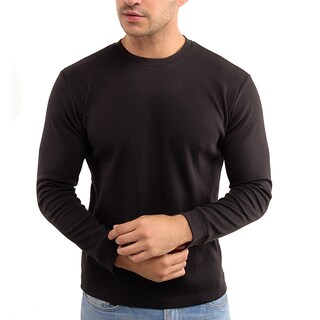 Foto 5 | Playera Térmica Polo Retro Manga Larga Cuello Redondo