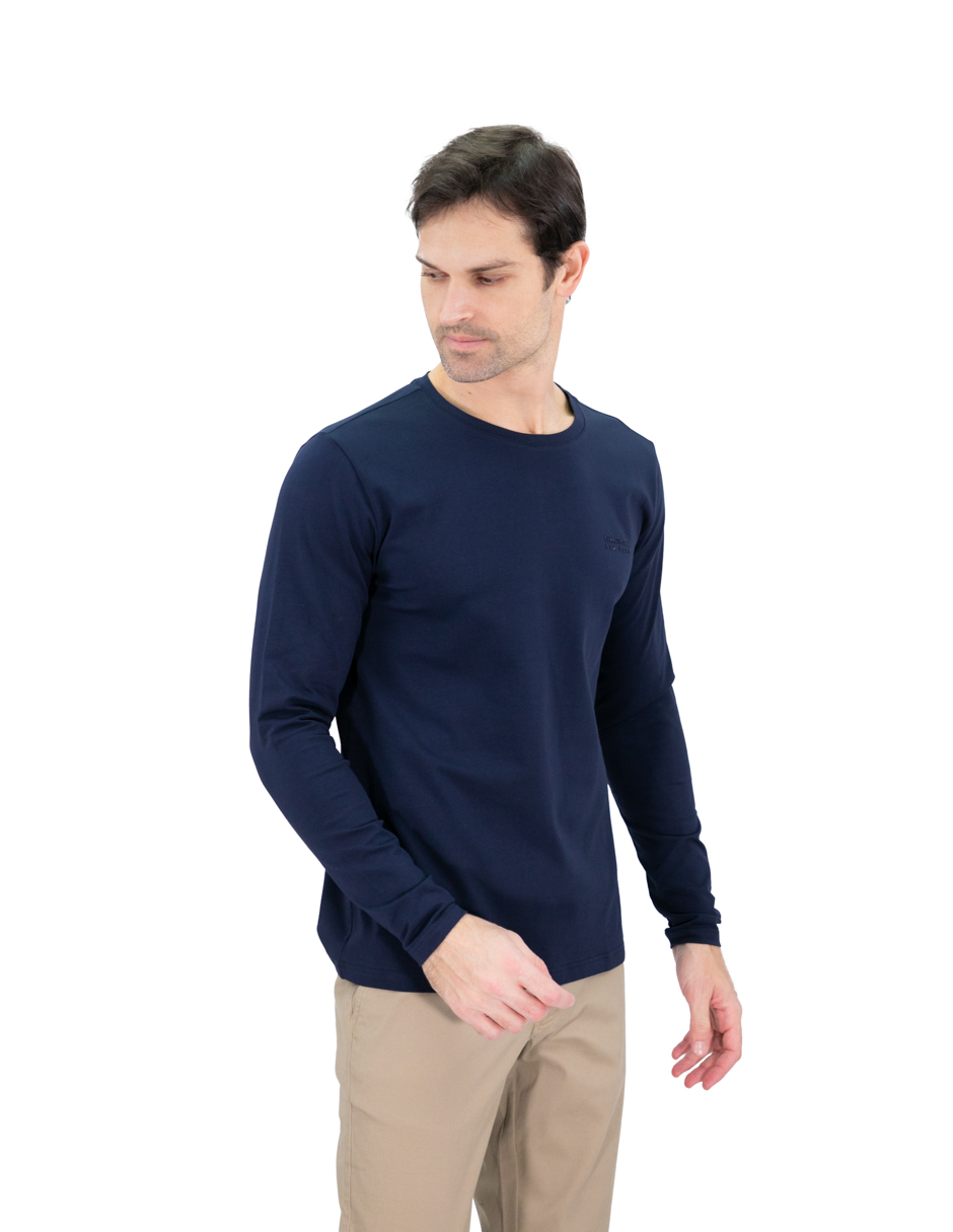 Foto 2 pulgar | Playera Hombre Kenneth Cole Kcoi24cam21 Azul Marino Algodón Casual