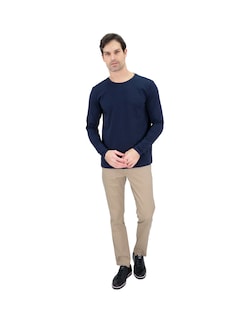 Foto 2 | Playera Hombre Kenneth Cole Kcoi24cam21 Azul Marino Algodón Casual