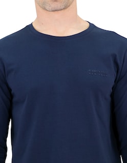 Foto 3 | Playera Hombre Kenneth Cole Kcoi24cam21 Azul Marino Algodón Casual
