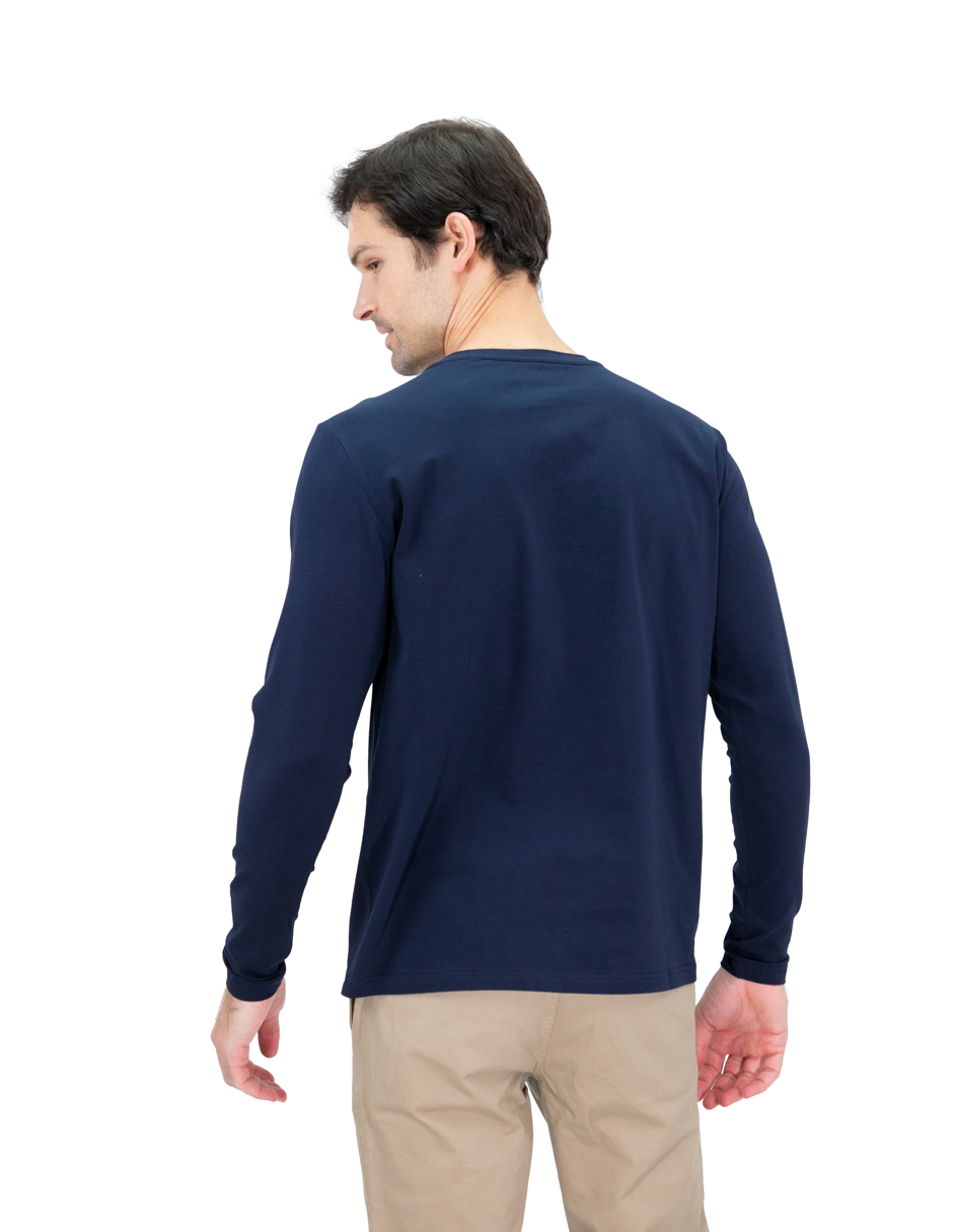 Foto 5 pulgar | Playera Hombre Kenneth Cole Kcoi24cam21 Azul Marino Algodón Casual
