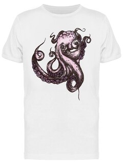 Foto 1 | Playera SmartPrintsInk color Blanco para Hombre - Pulpo