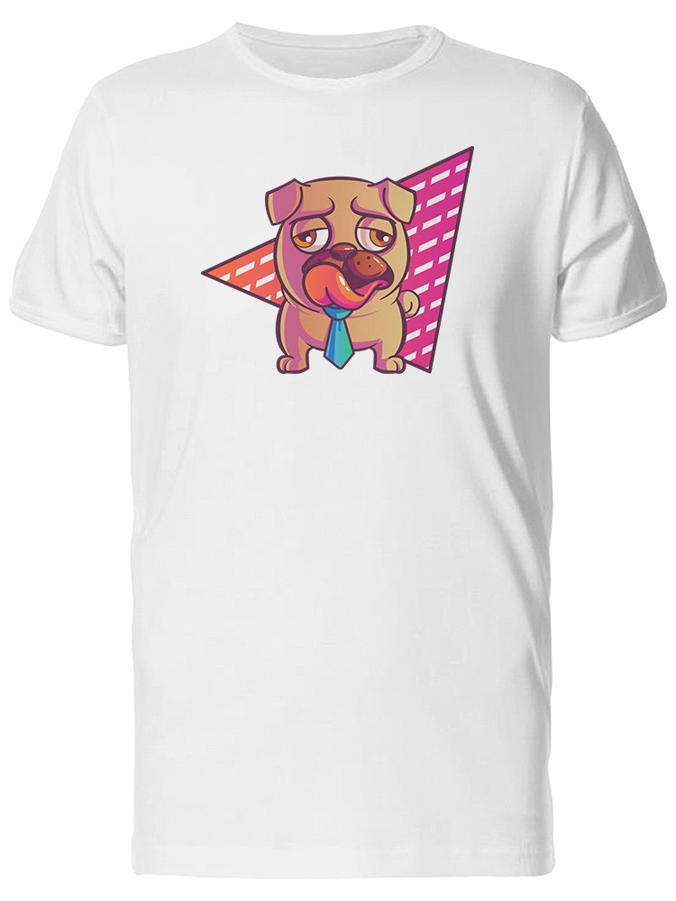 Playera Smartprintsink Hombre Ilustracion. Pug Oficinista