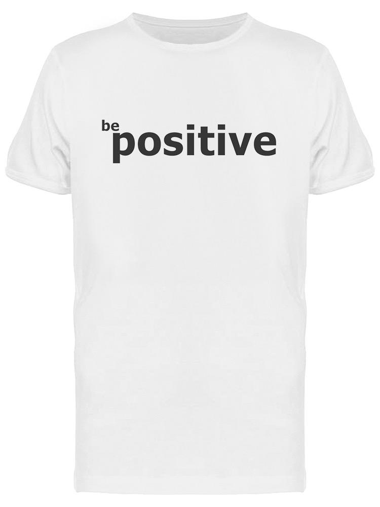 Playera SmartPrintsInk color Blanco para Hombre - Sé Positivo