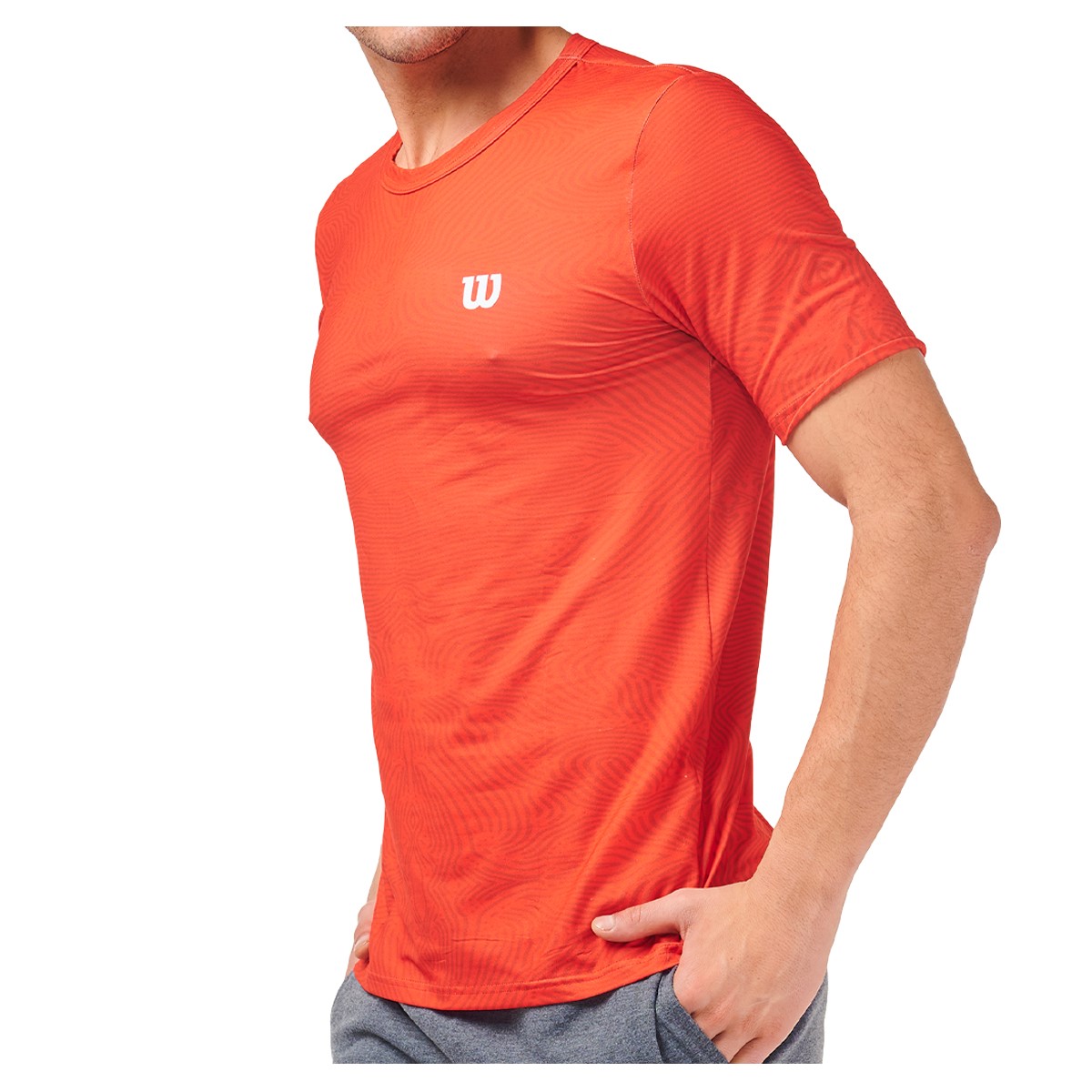 Foto 3 pulgar | Playera de Caballero Wilson 10143 color naranja Capacidad de Transpirar