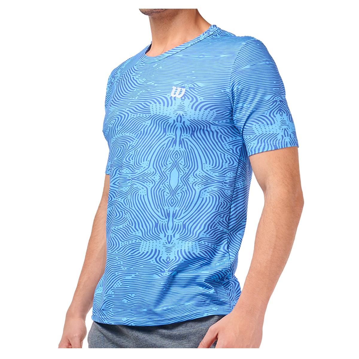 Foto 3 pulgar | Playera de Caballero Wilson 10143 color Azul Capacidad de Transpirar