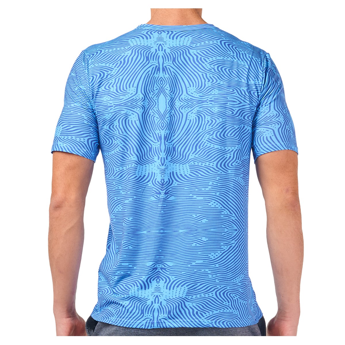 Foto 4 pulgar | Playera de Caballero Wilson 10143 color Azul Capacidad de Transpirar