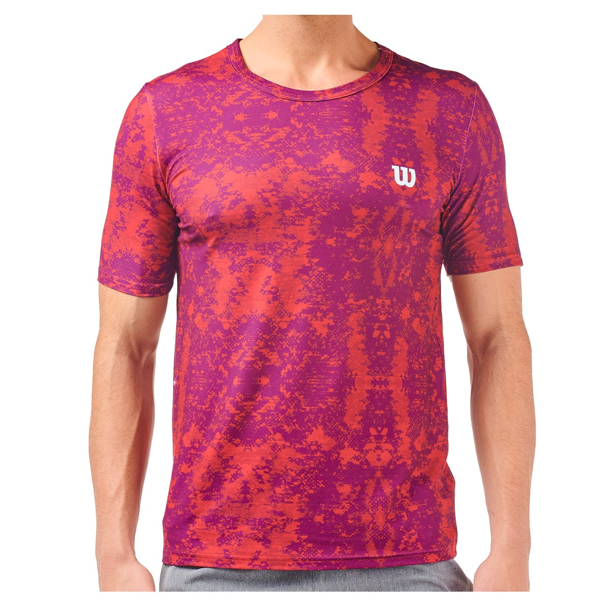 Foto 2 pulgar | Playera de Caballero Wilson 10161 color Vino Capacidad de Transpirar