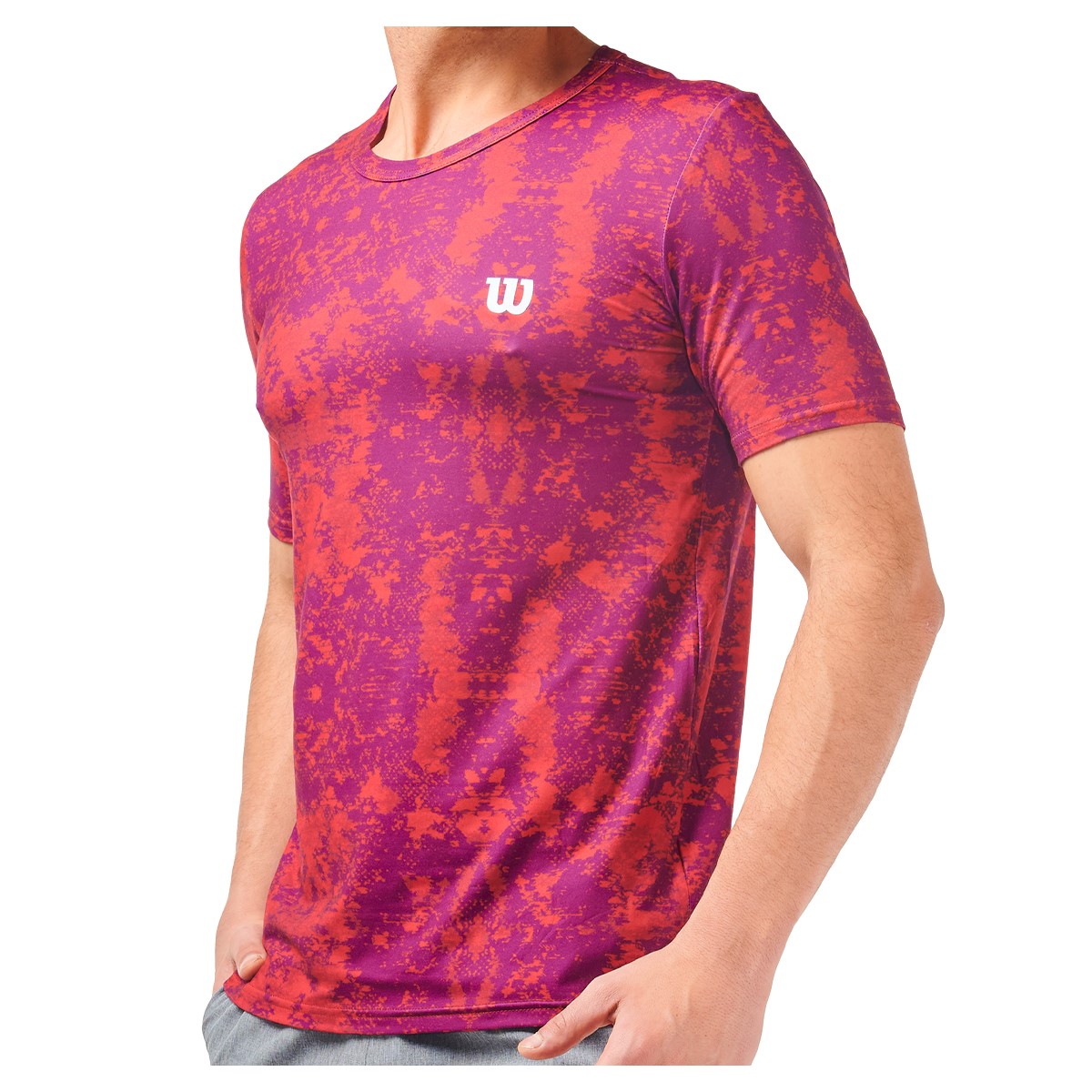 Foto 3 pulgar | Playera de Caballero Wilson 10161 color Vino Capacidad de Transpirar