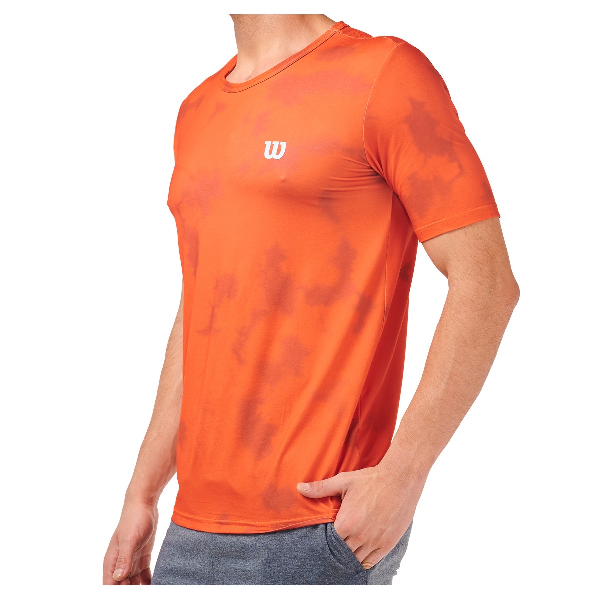 Foto 3 pulgar | Playera de Caballero Wilson 10116 color Naranja Capacidad de Transpirar