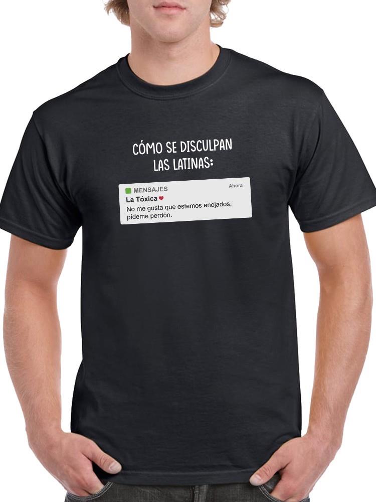 Foto 2 pulgar | Playera Smartprintsink Para Hombre Disculpa Latina Color Negro