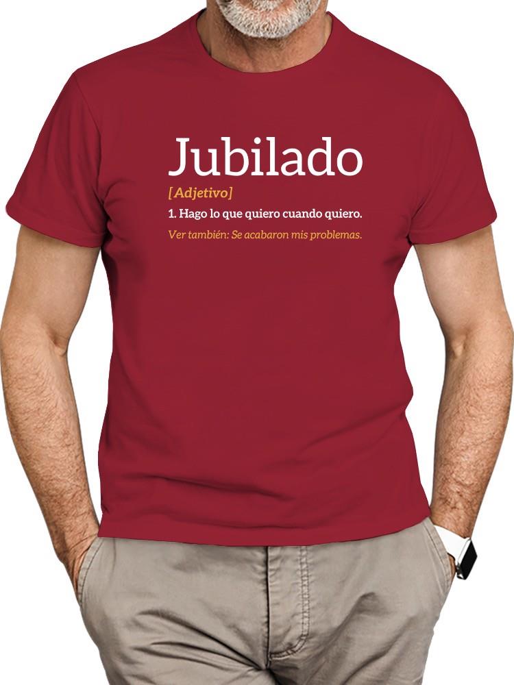 Foto 2 pulgar | Playera Smartprintsink Para Hombre Definicion De Jubilado Color Ladrillo