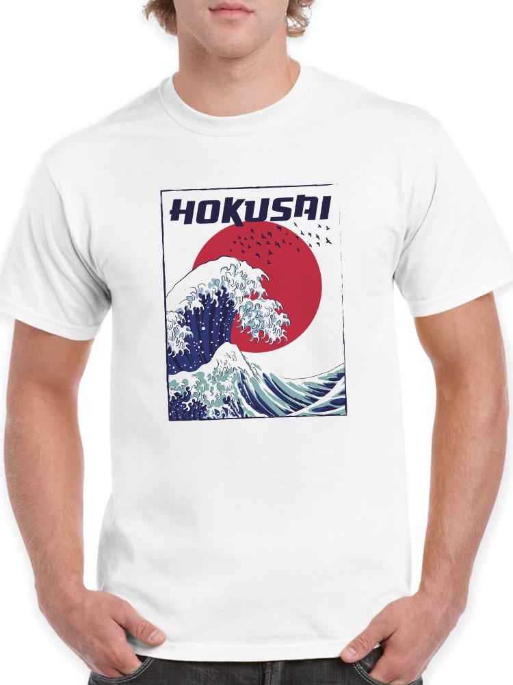 Playera Smartprintsink Para Hombre Ola Hokusai Color Blanco