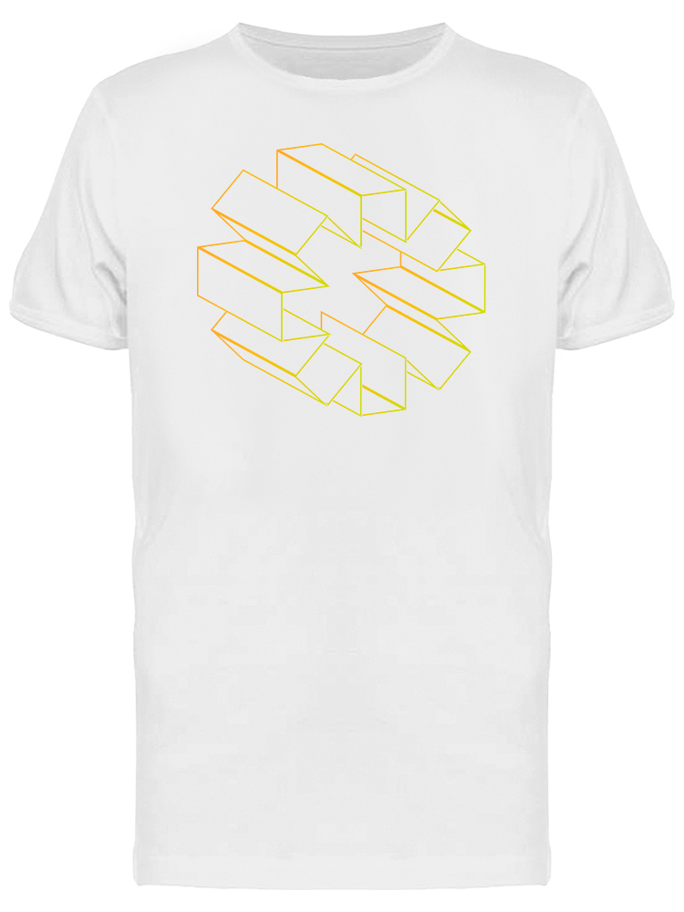 Playera Smartprintsink color Blanco Arte Abstracto 3D para Hombre