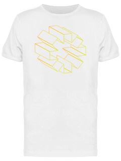 Foto 1 | Playera Smartprintsink color Blanco Arte Abstracto 3D para Hombre