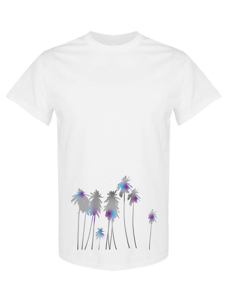 Foto 2 pulgar | Playera Smartprintsink color Blanco con Diseño de Palmeras para Hombre