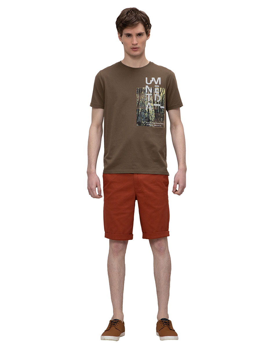 Foto 3 pulgar | Playera Generra Cuello Redondo para Hombre
