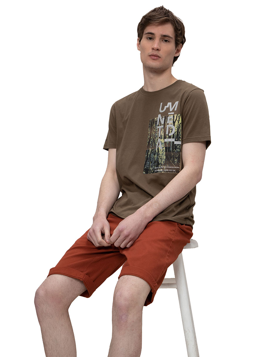 Foto 5 pulgar | Playera Generra Cuello Redondo para Hombre