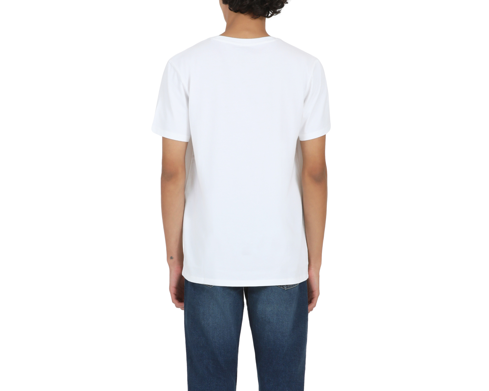 Foto 3 | Playera Denizen Manga Corta color Blanco para Hombre