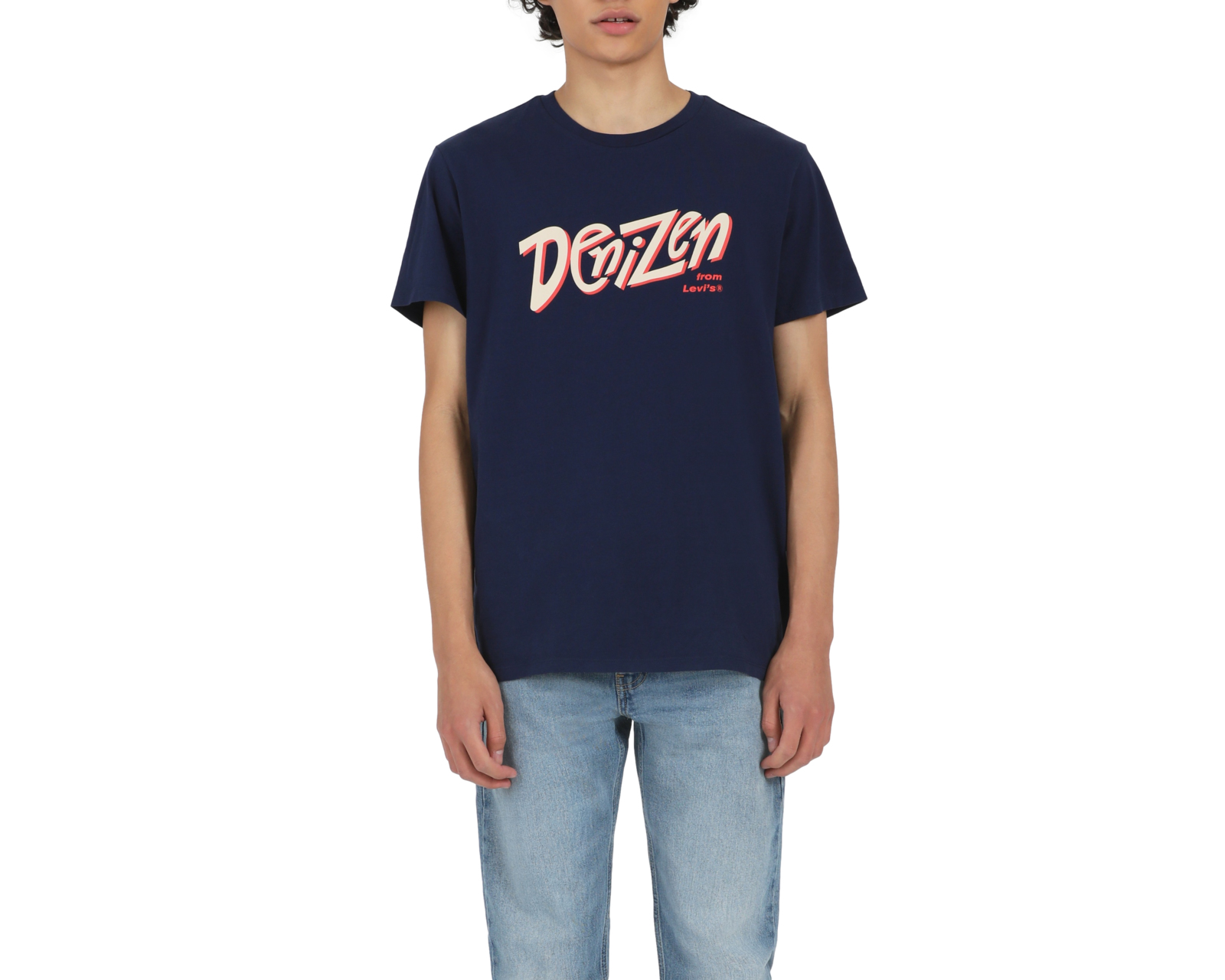 Playera Denizen Manga Corta color Azul para Hombre